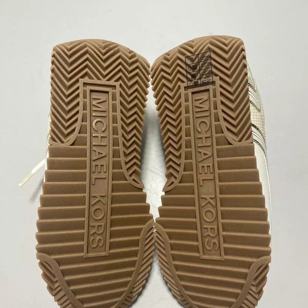 NEW MICHAEL KORS Byrdie Mixed-Media Trainer – Women's Size 8 Low-Top Sneaker - Picture 6 of 9